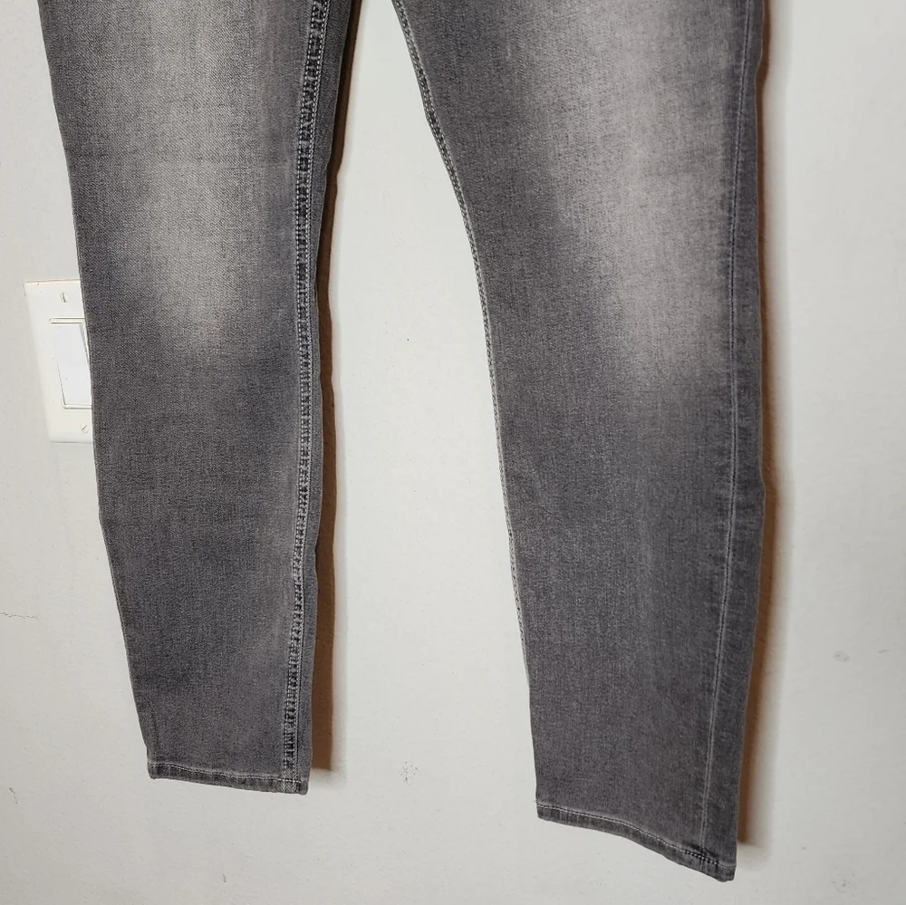 NWT 7 For All‎ Mankind B(air) Denim Grey Ankle Skinny Jeans Women's Size 31 (12)